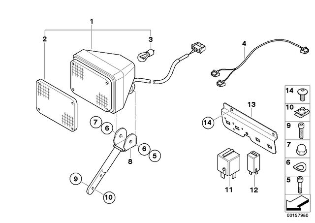 61127696499 - : Cable Harness, Signalling Light for BMW-Motorrad Image