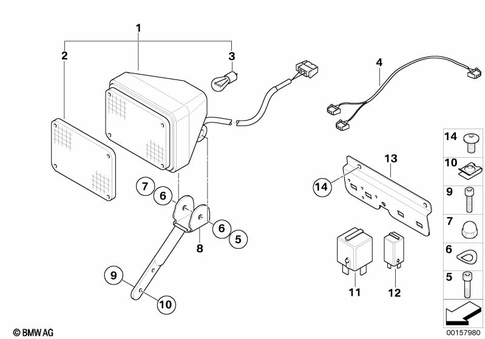 Fog Lamps and Auxiliary Lights for 2012 BMW-Motorrad R 1200 RT #0