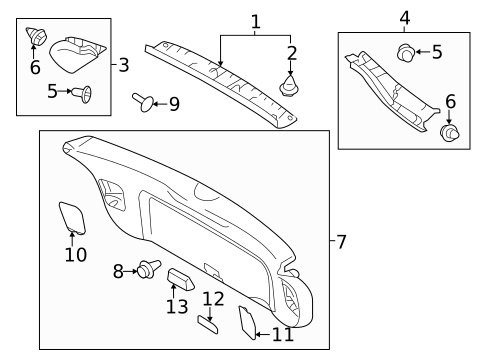 Interior Trim for 2025 Mitsubishi Eclipse Cross #1