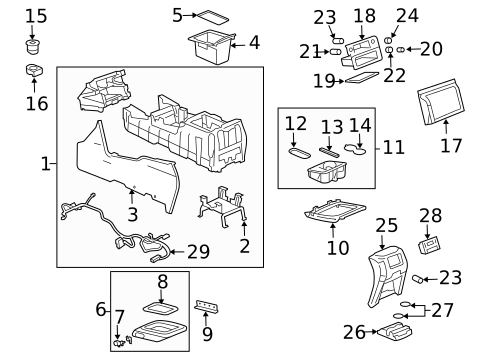 Center Console for 2004 Chevrolet Suburban 1500 #0