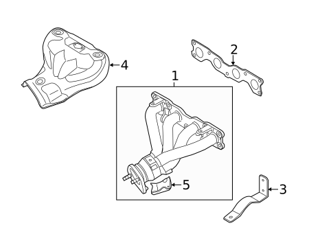 Exhaust Manifold for 2015 Kia Optima #1