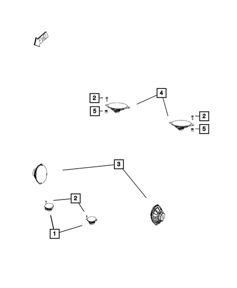 Radio, Antenna, Speakers, DVD, and Video systems for 2015 Chrysler 200 #4