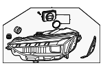 8W6941086B - Electrical: Headlamp Assembly for Audi Image