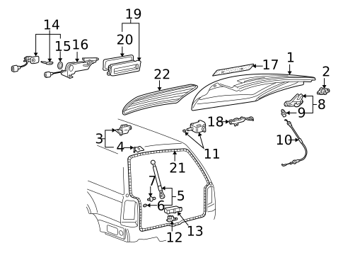Liftgate for 2002 Volkswagen Passat #0