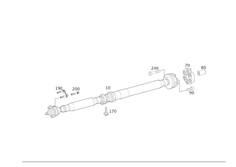 Propeller Shaft for 2020 Mercedes-Benz GLC63 AMG S #0