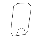 72652SNAA00 - Body: Latch Cover Cap for Honda: Civic, CR-V, Fit, Pilot Image