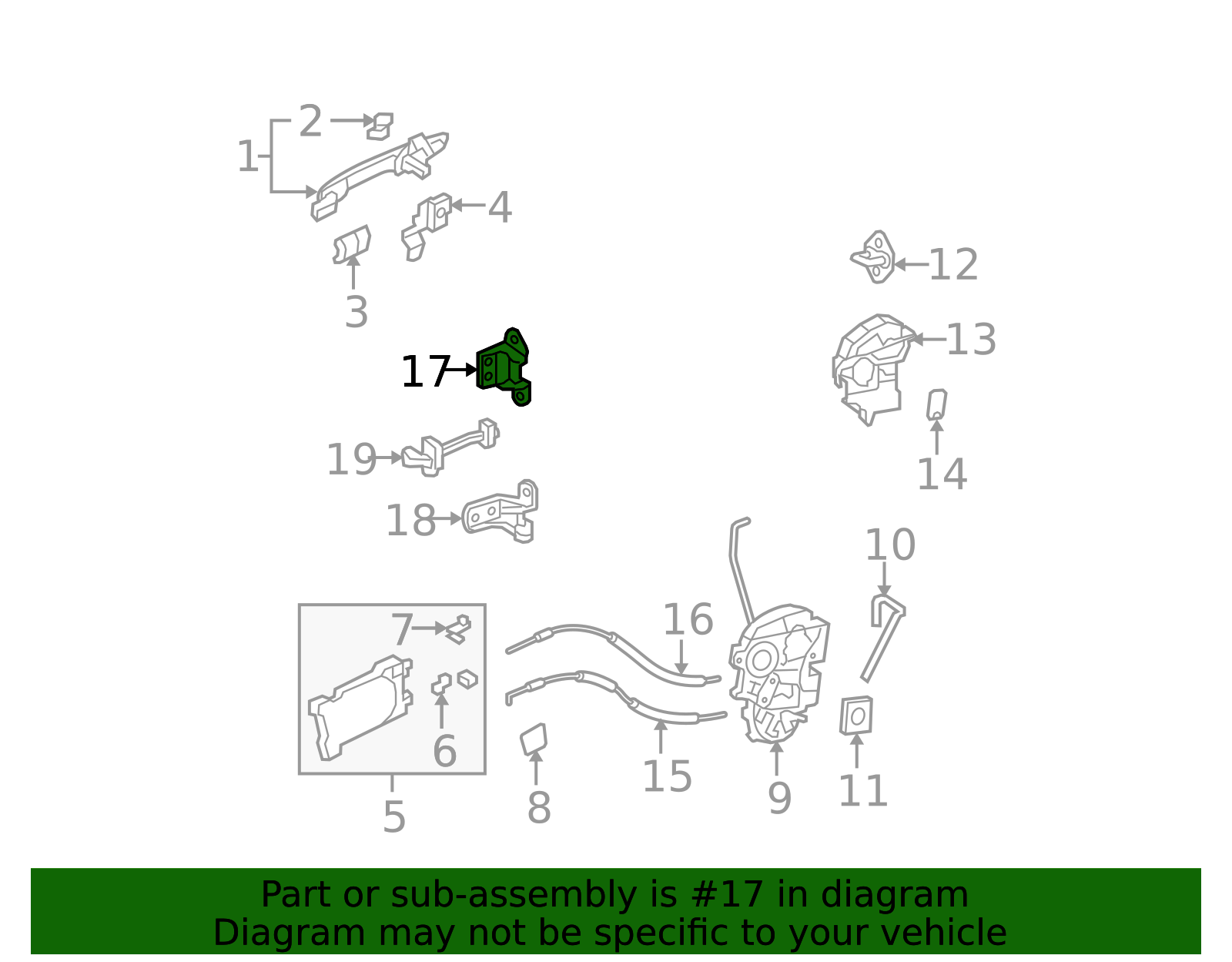 67920-SNE-A01ZZ - Genuine Honda Hinge, Right Rear Door (Lower 67920-SNE-A01ZZ - Genuine Honda Hinge, Right Rear Door (Lower