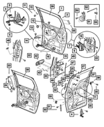 5080943AA - : Sliding Door Striker Package, Left for Mopar Image