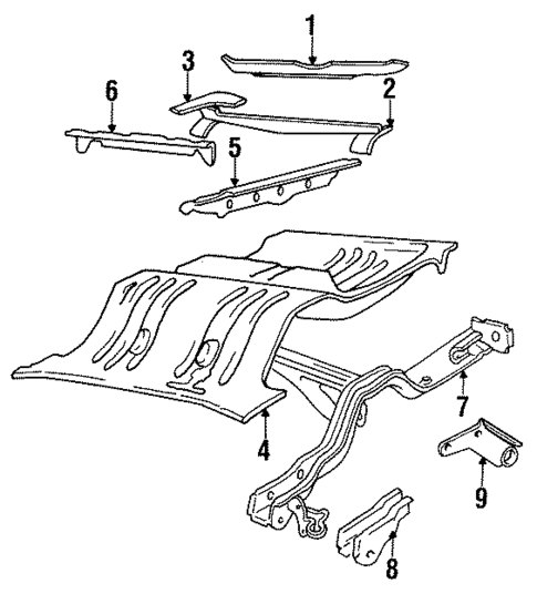 Rear Body for 1992 Volvo 240 #0