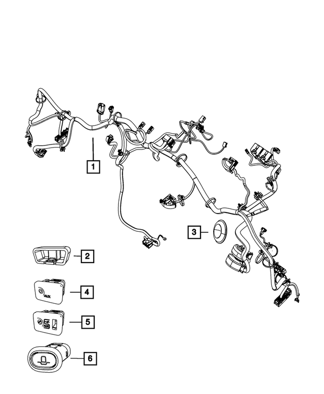 « 68172412AD –  : Panneau D`instruments Cablage pour Mopar Image »