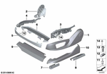 52109168215 - Seats: Trim, Seat Outer Left for BMW: 528i, 528iX, 535i, 535iX, 550i, 550iX, 740i, 740Li, 750i, 750iX, 750Li, 750LiX, 760Li, BMW ALPINA B7, BMW ALPINA B7L, BMW ALPINA B7LX, BMW ALPINA B7X, Hybrid 5, Hybrid 7, Hybrid 7L Image image