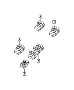 68707384AB - Electrical: Power Window Switch, Left Rear for Mopar Image