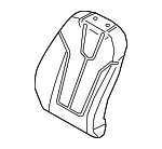 88470J3210PNA - Body: Seat Back Cover for Hyundai: Veloster Image