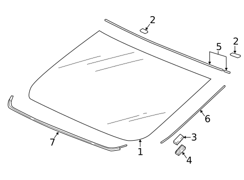 Glass & Hardware - Back for 2021 Honda Accord #0