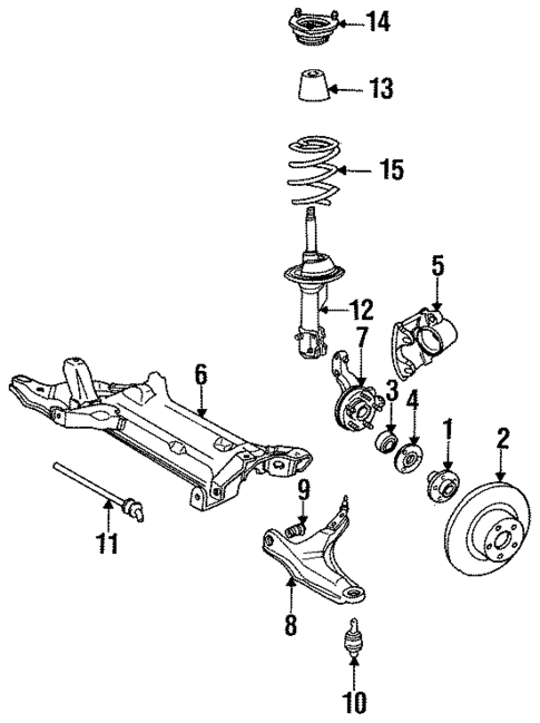 Stabilizer Bar & Components for 1985 Chrysler Executive Limousine #1