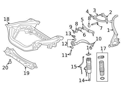 Suspension Components for 2010 Mercedes-Benz CL550 #0