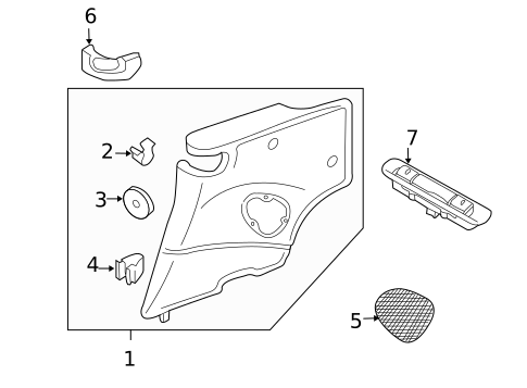 Interior Trim - Quarter Panels for 2012 Porsche 911 #1