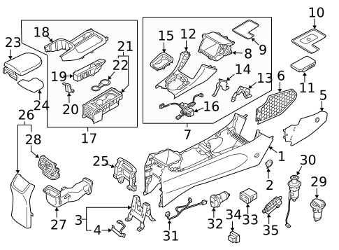 Console for 2019 Hyundai Elantra GT #0