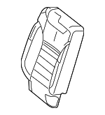 16692008587H23 - Body: Seat Back Cover for Mercedes-Benz Image