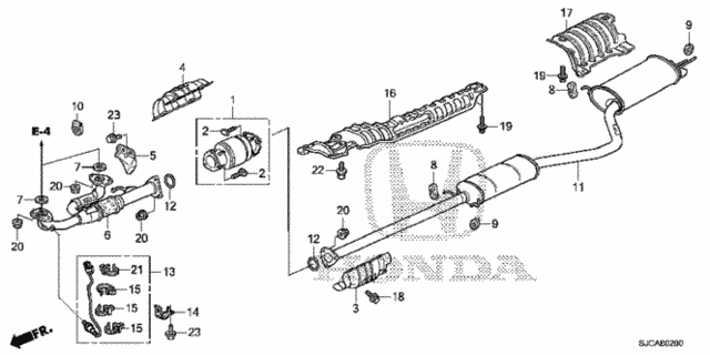 Exhaust Pipe for 2014 Honda Ridgeline #0