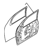 YS4Z5420125SA - Body: Door Shell for Ford: Focus Image
