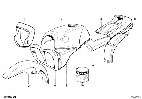 Painted Parts for 1986 BMW-Motorrad K 100 #1