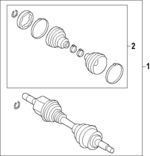 MB3Z3A427J - Suspension: Axle Assembly for Ford Image