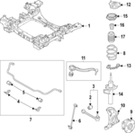 54501AR000 - : 2022 Genesis GV70 - Lower Control Arm for Genesis: GV70 Image