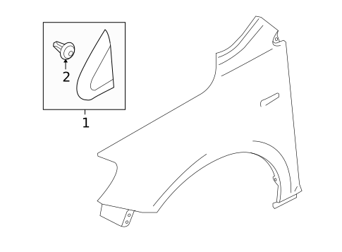 Exterior Trim - Fender for 2011 Suzuki Kizashi #0