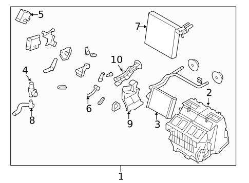 Heater for 2009 INFINITI EX35 #0