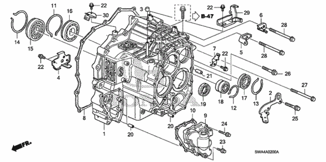 AT Transmission Case for 2007 Honda CR-V #0