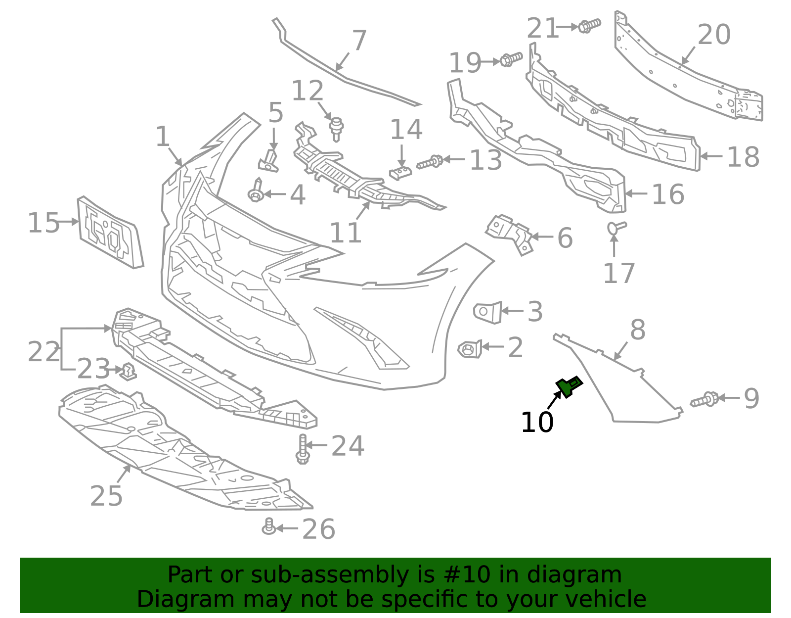 75392-35220 - Bumper Cover Spacer Panel Clip | Lexus Parts Outlet