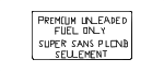 14806F9915 - Body: Fuel Label for Nissan Image