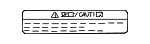 601708990E - Body: Caution Label for Nissan Image