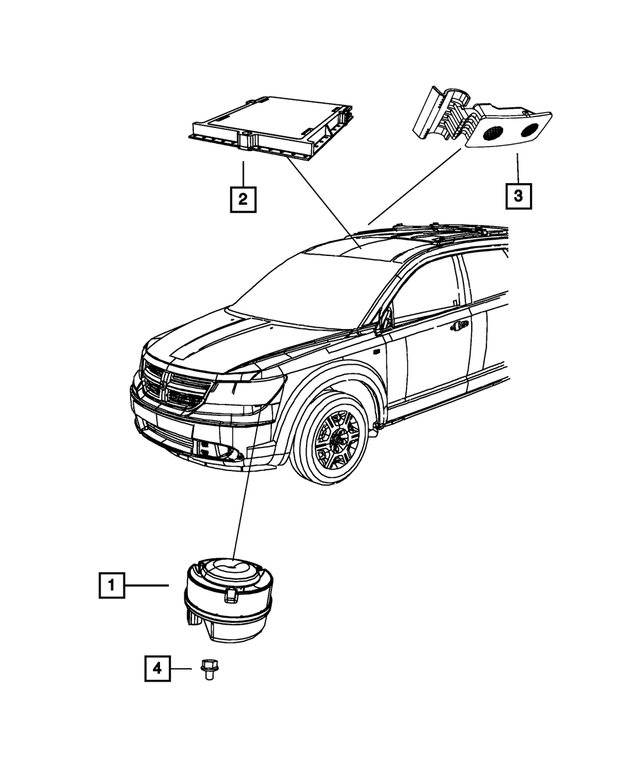 1WX39HDAAA - Electrical: Alarm Module for Mopar Image