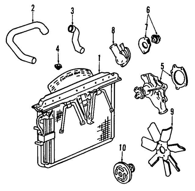 4734105 - Cooling System: Radiator for Mopar Image