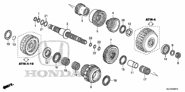 AT Secondary Shaft for 2014 Honda Ridgeline #0