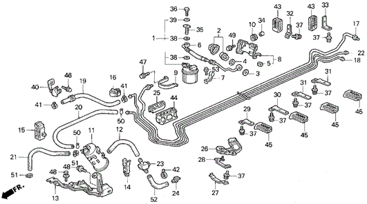 Fuel Pipe for 1994 Acura Vigor #0