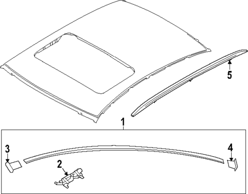 Exterior Trim - Roof for 2024 Hyundai Ioniq 5 #0