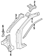 8944572883 - : Hinge Pillar Bracket for Isuzu Image