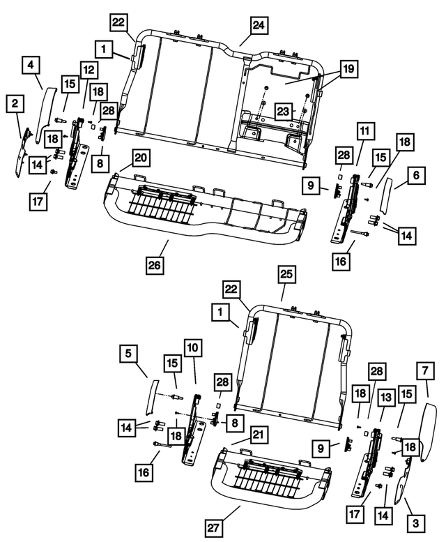 68050636AA - Interior Trim: Seat Back Retainer for Mopar Image image