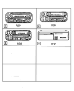 5064042AD - Instrument Panel and Radios and Consoles: Am/fm/cassette With Cd Radio for Mopar Image
