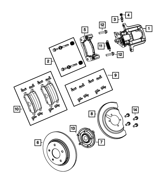 R8159525AA - Brakes: Disc Brake Caliper Assembly, Remanufactured, Left for Mopar Image image