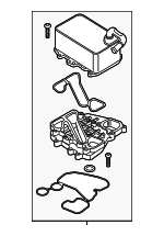 59117015P - : Oil Cooler for Audi: A6 Quattro, A7 Quattro, A8 Quattro, Q5, Q7 Image
