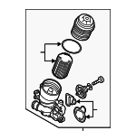 59115389P - : Engine Coolant Thermostat Kit for Audi: A6 Quattro, A7 Quattro, A8 Quattro, Q5, Q7 Image