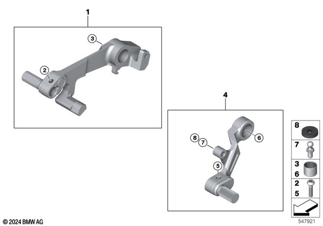 77255A65987 - : Shift Lever, Adjustable for BMW-Motorrad Image