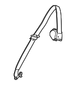 72117161855 - Electrical: Rear Belt Assembly for BMW: X5 Image