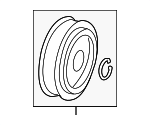 68166491AA - HVAC: Pulley for Dodge: Dart Image