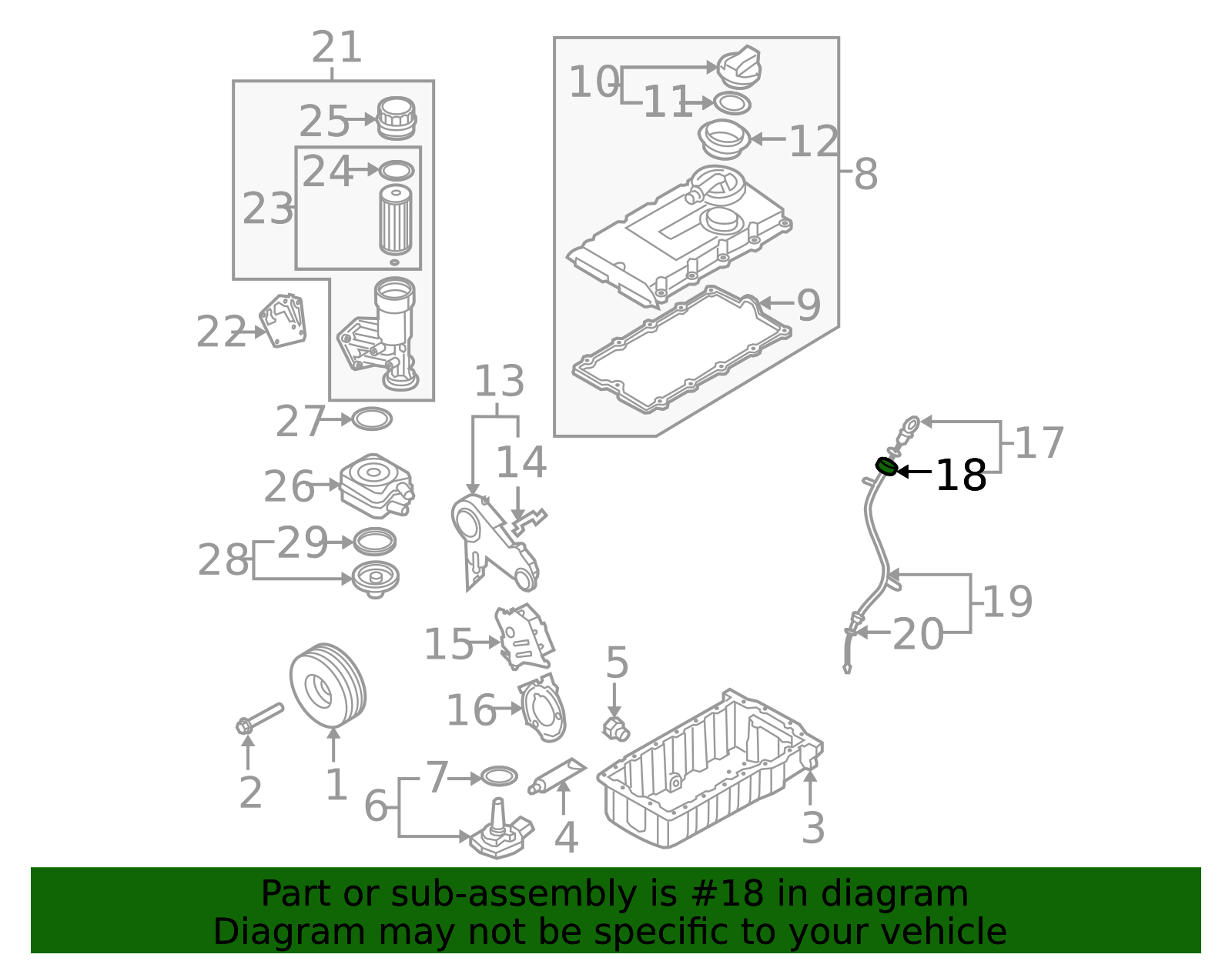 2010-2016 Audi A3 Engine Oil Dipstick Tube Seal WHT-001-969 | OEM Parts ...