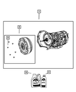 R8449627AA - Transmission: With Torque Converter Transmission Kit, Remanufactured for Ram: 2500, 3500 Image